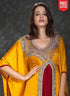 Jacket Style Abaya Kaftan Golden Yellow