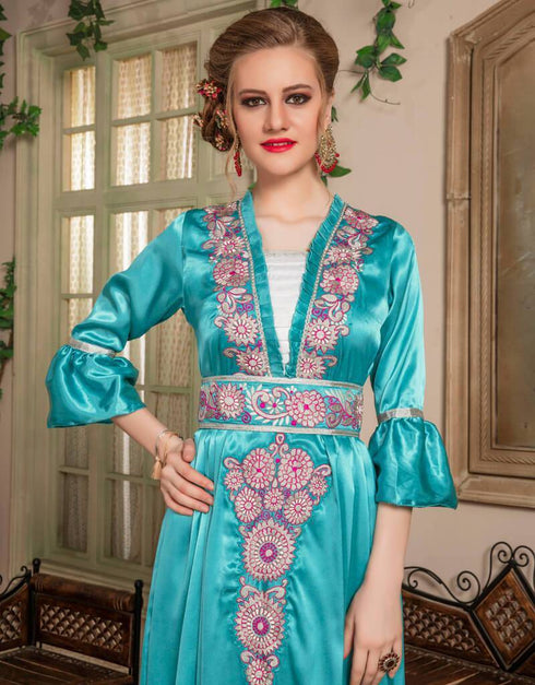 Moroccan Style Caftan With Multi Establishment