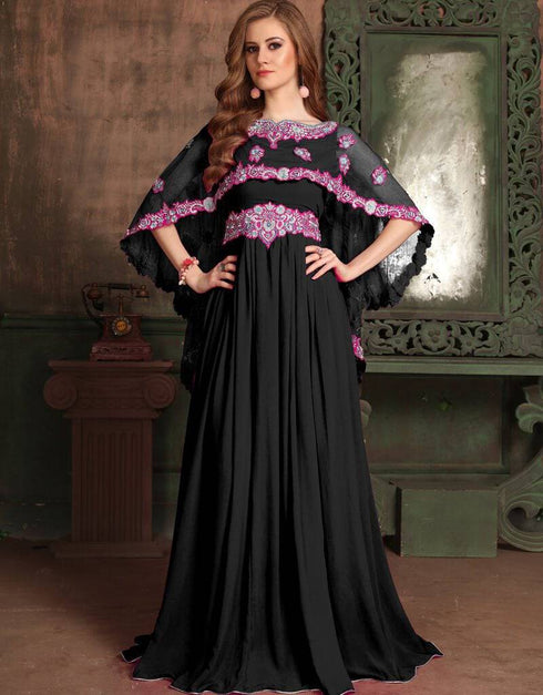 Party Wear Dubai Style Kaftan With Cap