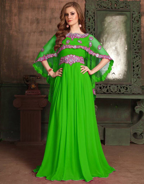 Party Wear Dubai Style Kaftan With Cap