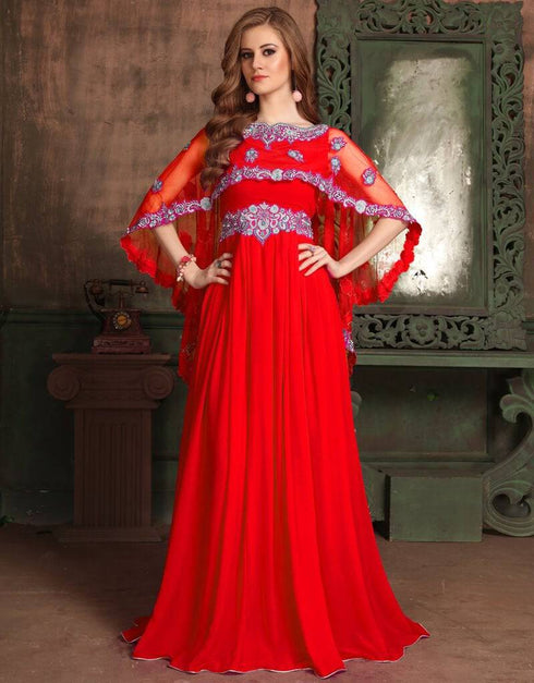 Party Wear Dubai Style Kaftan With Cap