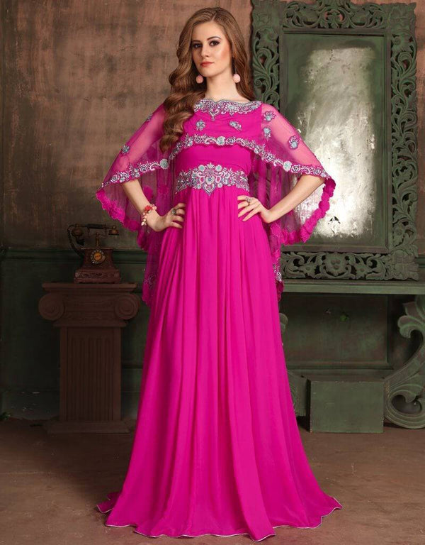 Party Wear Dubai Style Kaftan With Cap