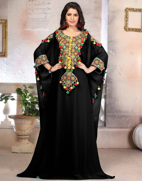 Woman Georgette Embroidery Kaftan