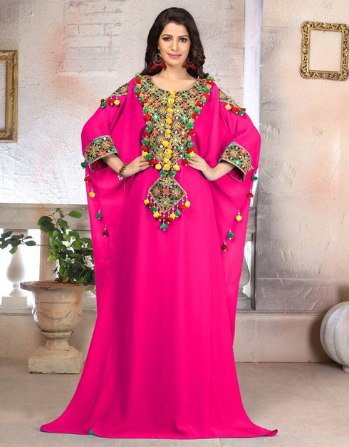 Woman Georgette Embroidery Kaftan