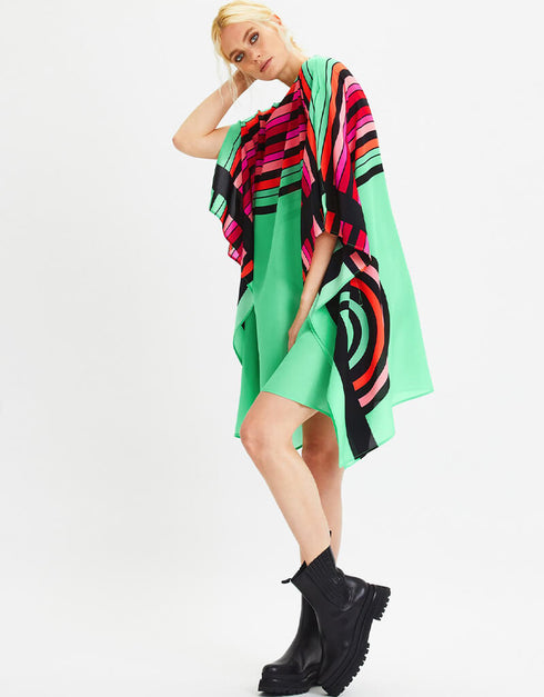 Green Fancy Chelsea Georgette Kaftan