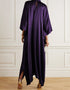 Purple Heavy Designer Heavy Maxi Dress Closure View
