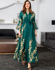 Green 2025 abaya dress