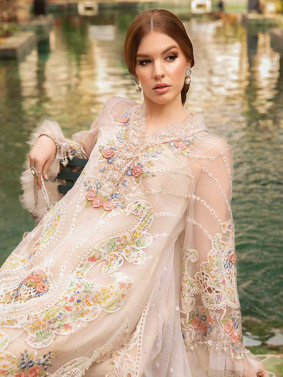 Off White Designer Readymade Pant Suit With Thread Sequance Embroidery Work main image 0