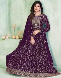 Black Faux Georgette Pant Straight main image 1