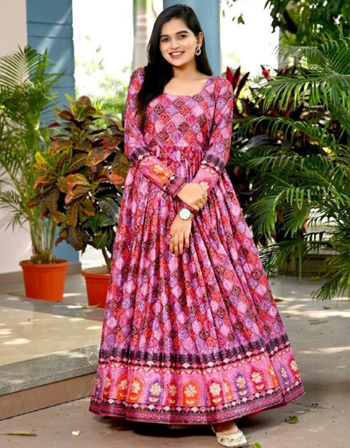 Elegant Maroon Vertical Silk Designer Function Wear Silk Readymade Suit Collection With Maroon Vertical Silk