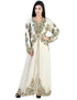 Modern Red Georgette Pearl Embroidery Worked Kaftan