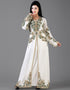 Women  Heavy Black Georgette Hand Multi Embroidery Wedding Kaftan