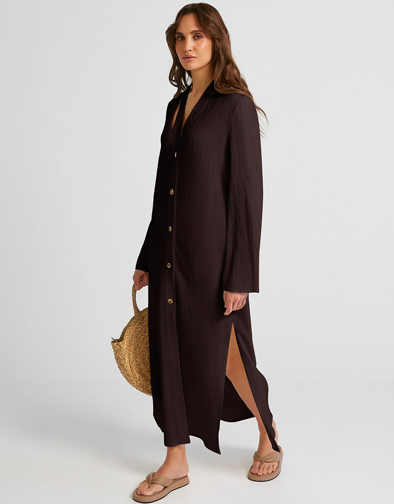 Brown Heavy Designer Heavy Fency Maxi Dress Brown Digital Printed Work ...