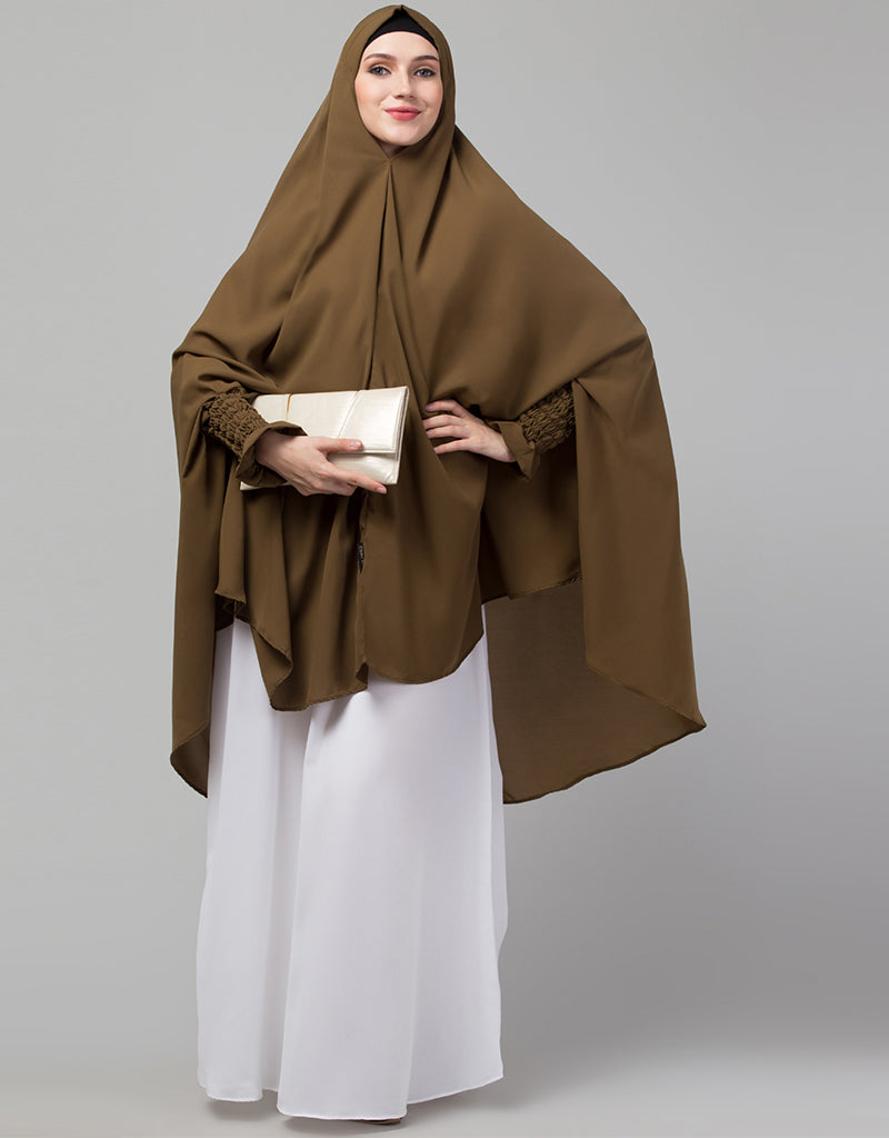 Brown Hijab  Arabic attire