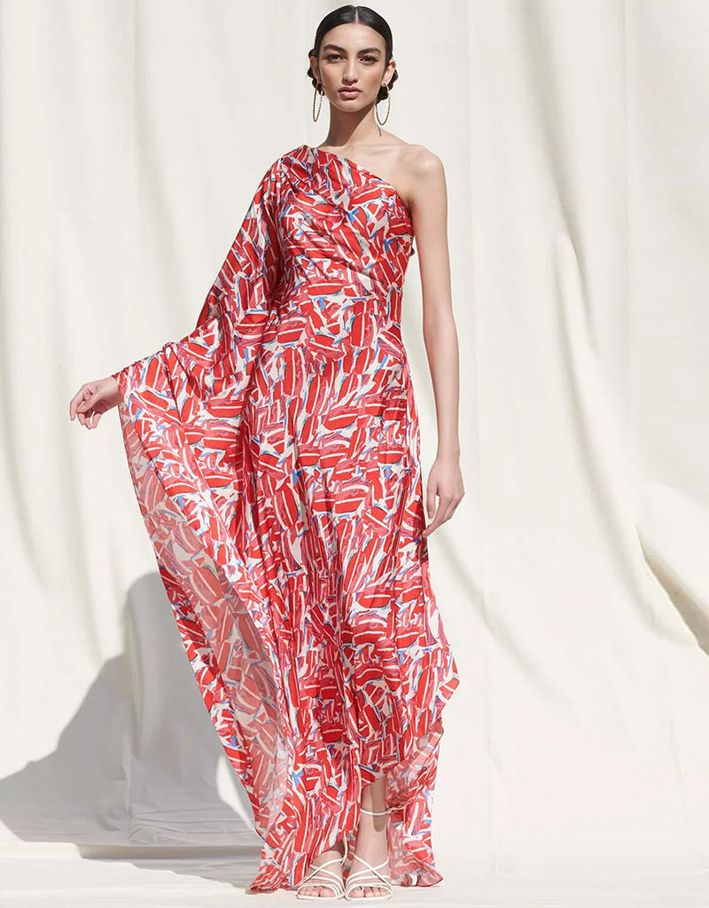 Red Statement Kaftan
