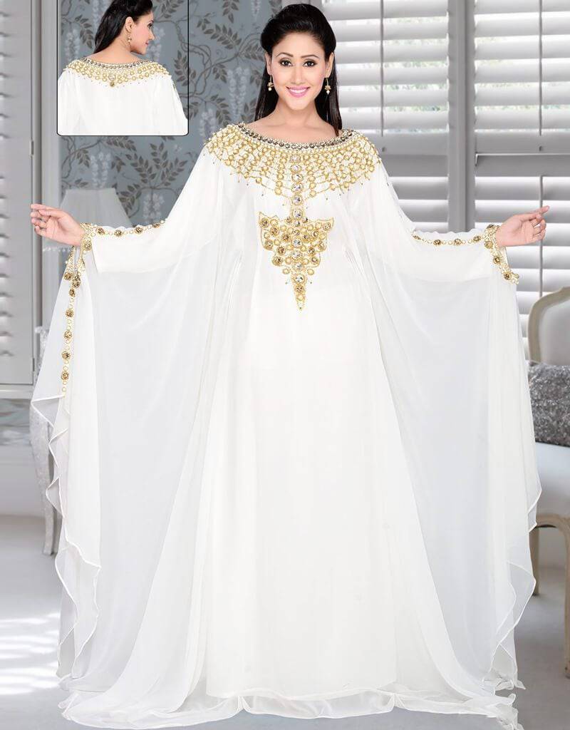 Stylish White Kaftan - White Kaftan Dress for Any Occasion Arabic attire Stylish White Kaftan - White Kaftan Dress for Any Occasion Arabic attire