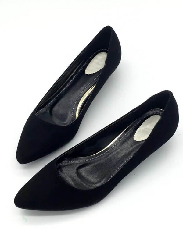 Pointed Toe Casual Pointed Shoes Women Low Heel Pointed Toe Casual Shoes  Black