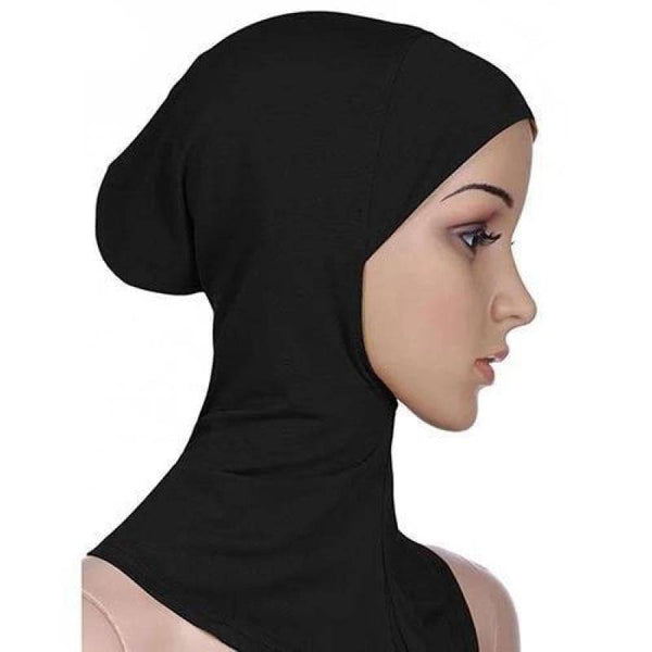 Cap And Neck Scarf Wool Warm Black Color - Online Islamic Store