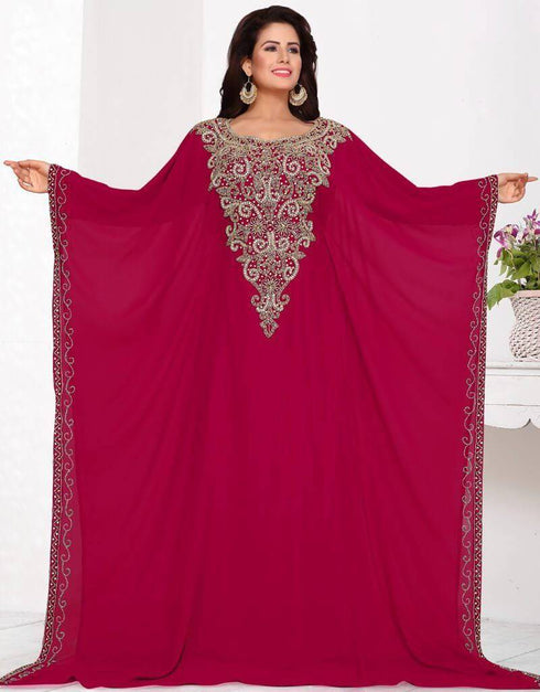 Farasha Style Kaftan With Golden Work