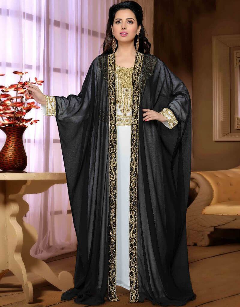 Front Open Jacket Style Kaftan