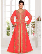 Moroccan caftan with golden work