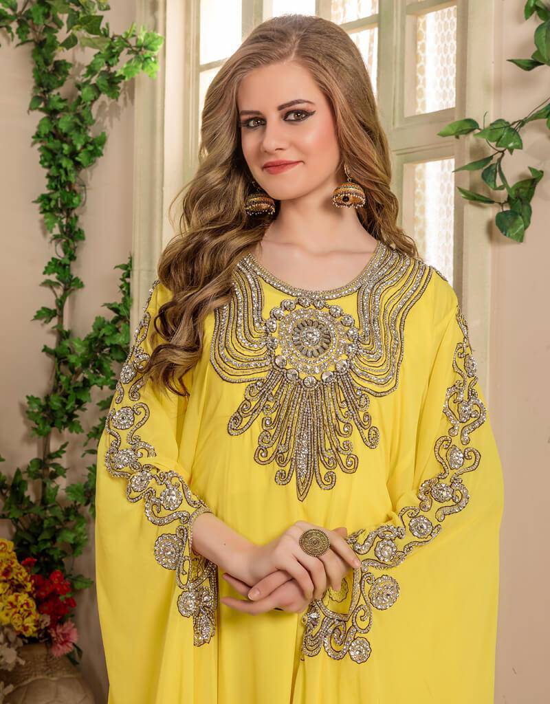 Dubai Style Kaftan With Hand Work main image 1